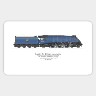 Sir Nigel Gresley Post War Speed Record 112 MPH (Color) Sticker